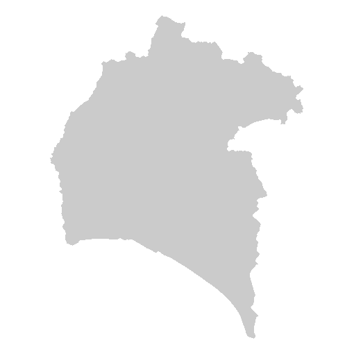 Imagen del contorno de la provincia de Huelva